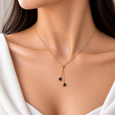 Coeur Noir Bolo Lariat Necklace