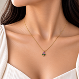 Tulip Crystal Bud Pendant Necklace