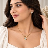 Lune Blanche Cabochon Jewellery Set