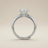 Eternal Solitaire Ring - side profile showing prong height