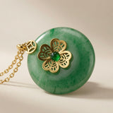 Jade Bloom Pendant Necklace