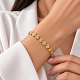Golden Daisy Chain Bracelet