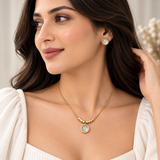 Lune Blanche Cabochon Jewellery Set