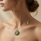 Jade Bloom Pendant Necklace