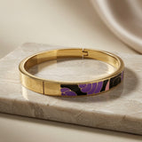Abstract Bloom Enamel Bangle