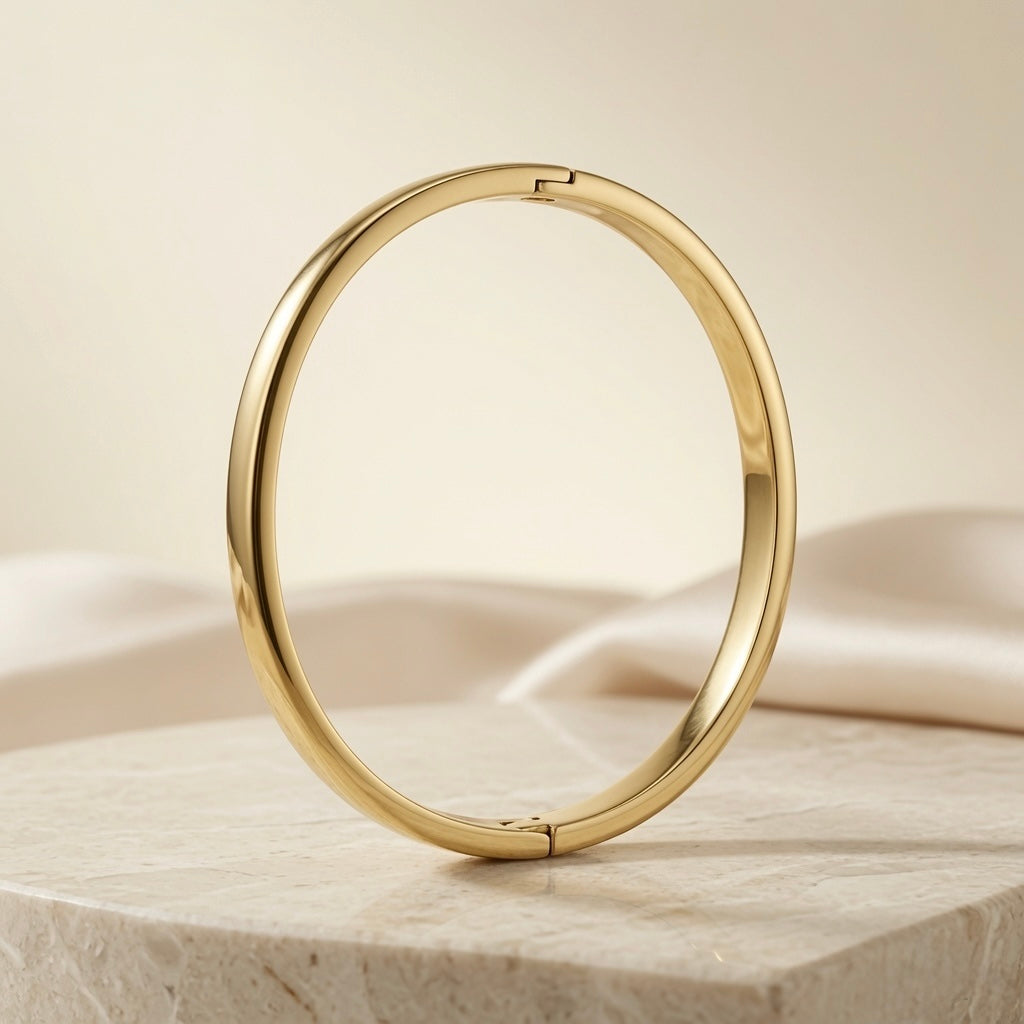 Abstract Bloom Enamel Bangle