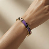 Abstract Bloom Enamel Bangle