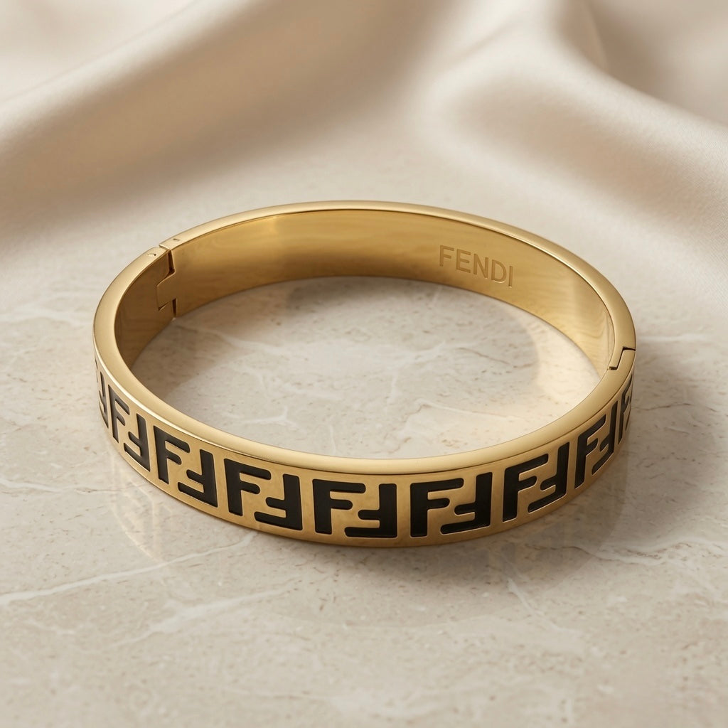 Signature Gold Anti-Tarnish F Bangle