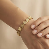 Golden Daisy Chain Bracelet