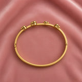 18K Gold-Plated Heart Stone Bracelet